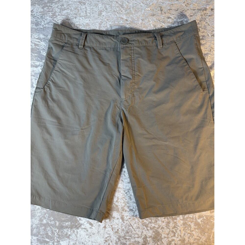 Oakley Golf Shorts Mens 32 Gray Performance Stretch Athletic Casual Logo